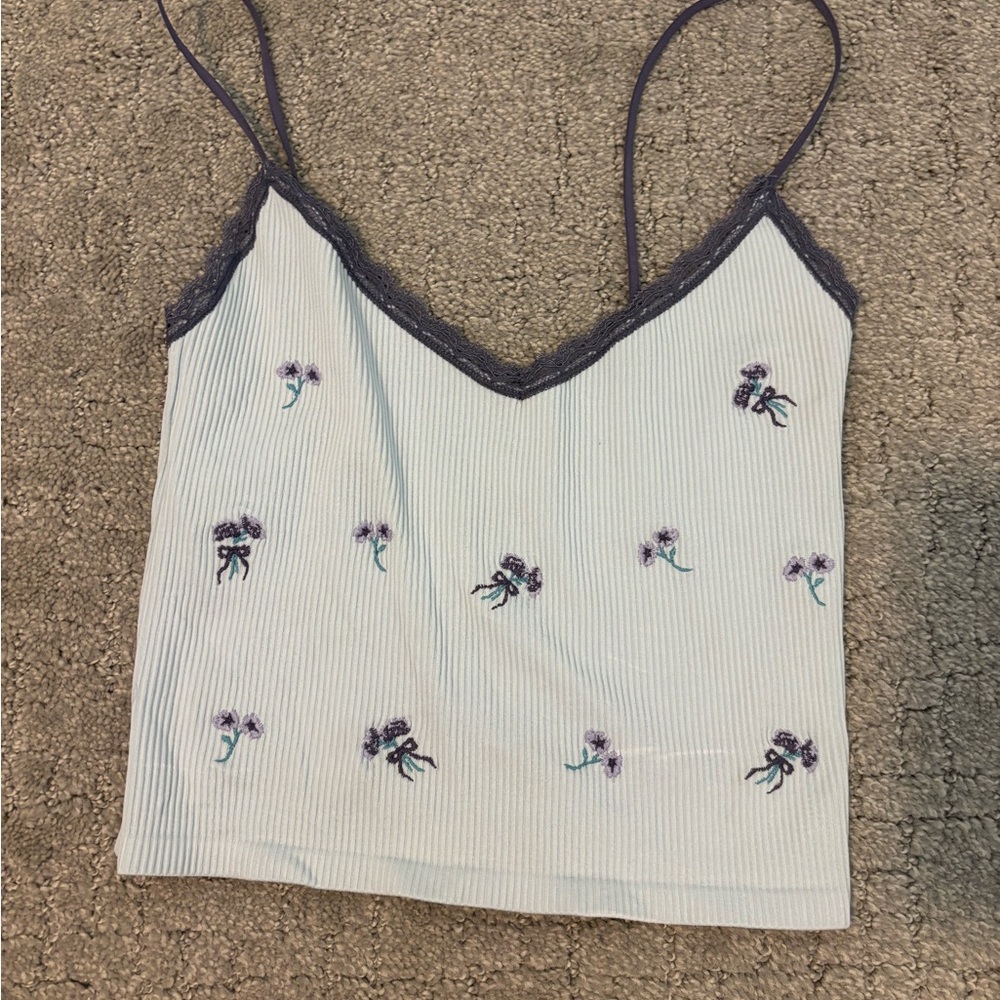 Urban Outfitters Out from Under Floral Embroidered Tank